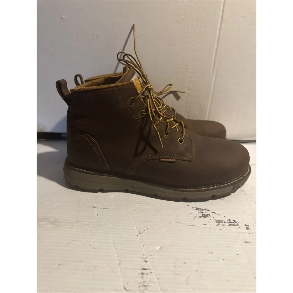 Man's Boots Carhartt Millbrook Waterproof Steel Toe Wedge Boot Light Use Size 10